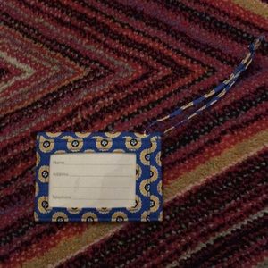 Vera Bradley Luggage Tag Rivera Blue NWOT
